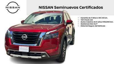 2025 Nissan Pathfinder PLATINUM V6 3.5L 270 CP 5 PUERTAS AUT PIEL BA AA