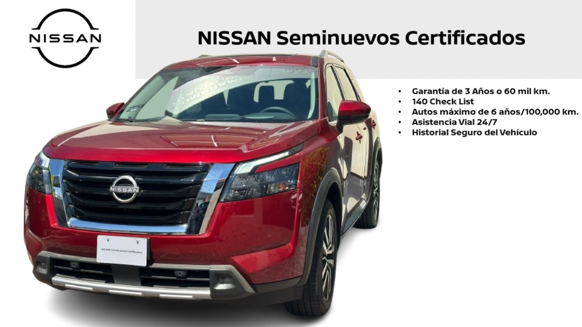 2025 Nissan Pathfinder PLATINUM V6 3.5L 270 CP 5 PUERTAS AUT PIEL BA AA
