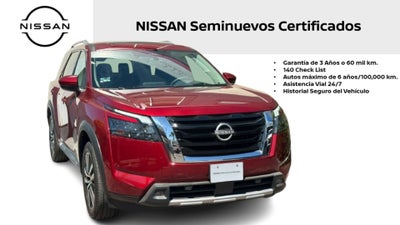 2025 Nissan Pathfinder PLATINUM V6 3.5L 270 CP 5 PUERTAS AUT PIEL BA AA